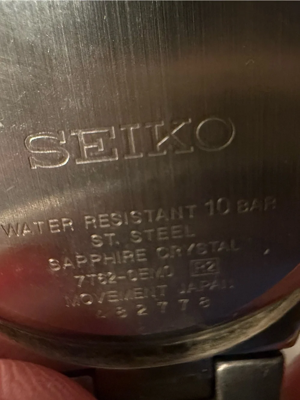Seiko Coutura Silver Tone Mother-of-Pearl Dial Chronograph Watch